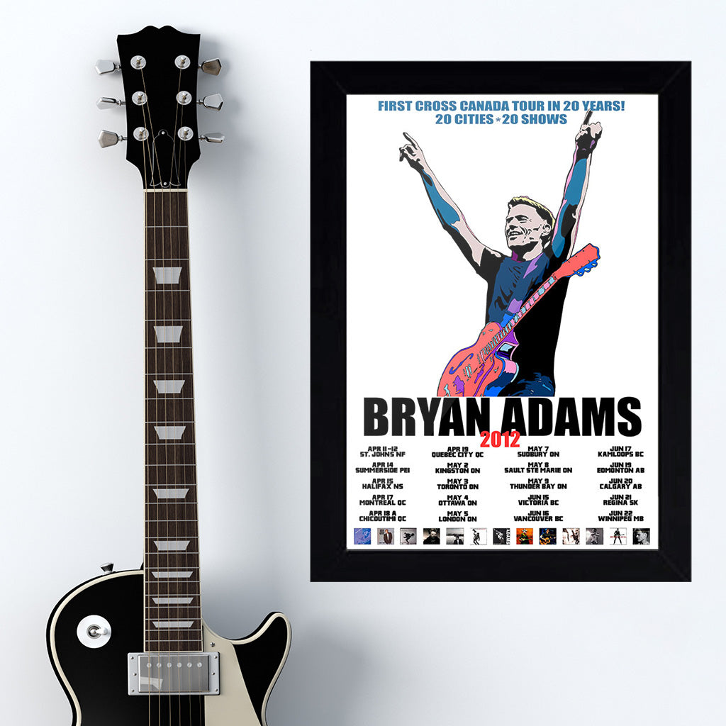 Bryan Adams (2012) - Concert Poster - 13 x 19 inches – PosterAlley