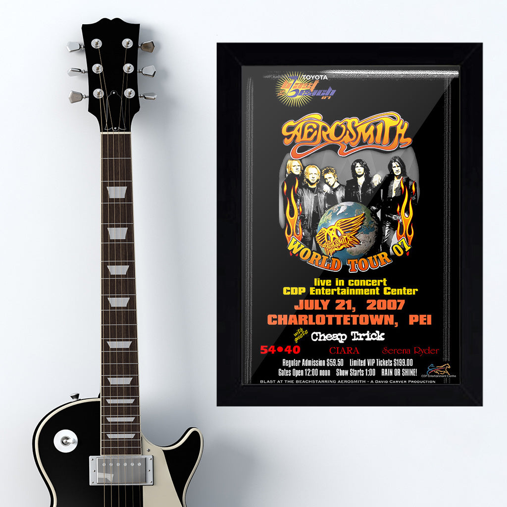 Aerosmith with Cheap Trick (2007) - Concert Poster - 13 x 19