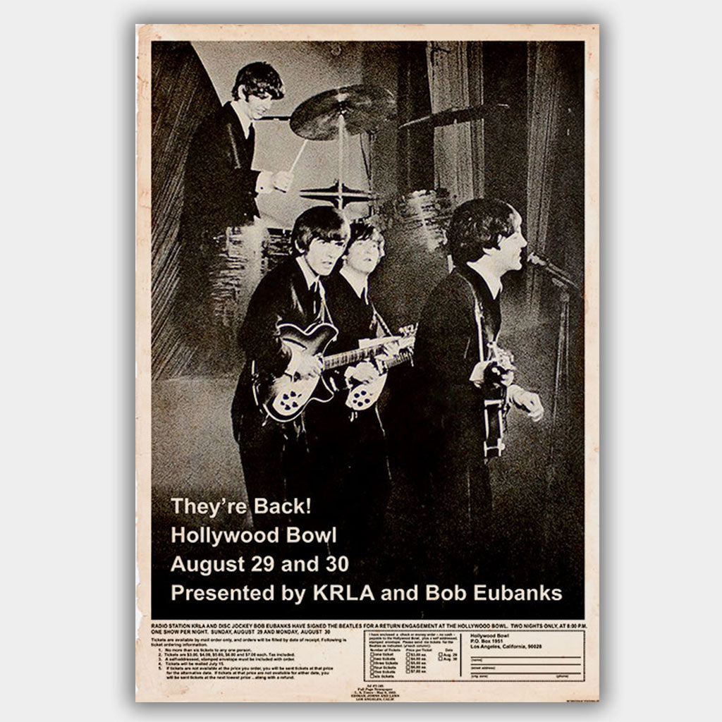 Beatles (1965) - Concert Poster - 13 x 19 inches – PosterAlley