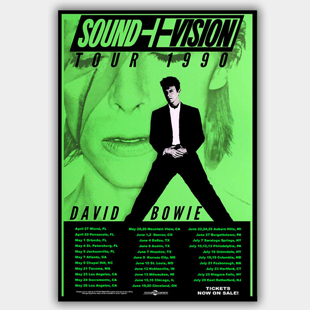 David Bowie (1990) - Concert Poster - 13 x 19 inches – PosterAlley