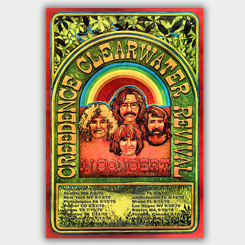 CCR Creedence Clear (1970) - Concert Poster - 13 x 19 inches