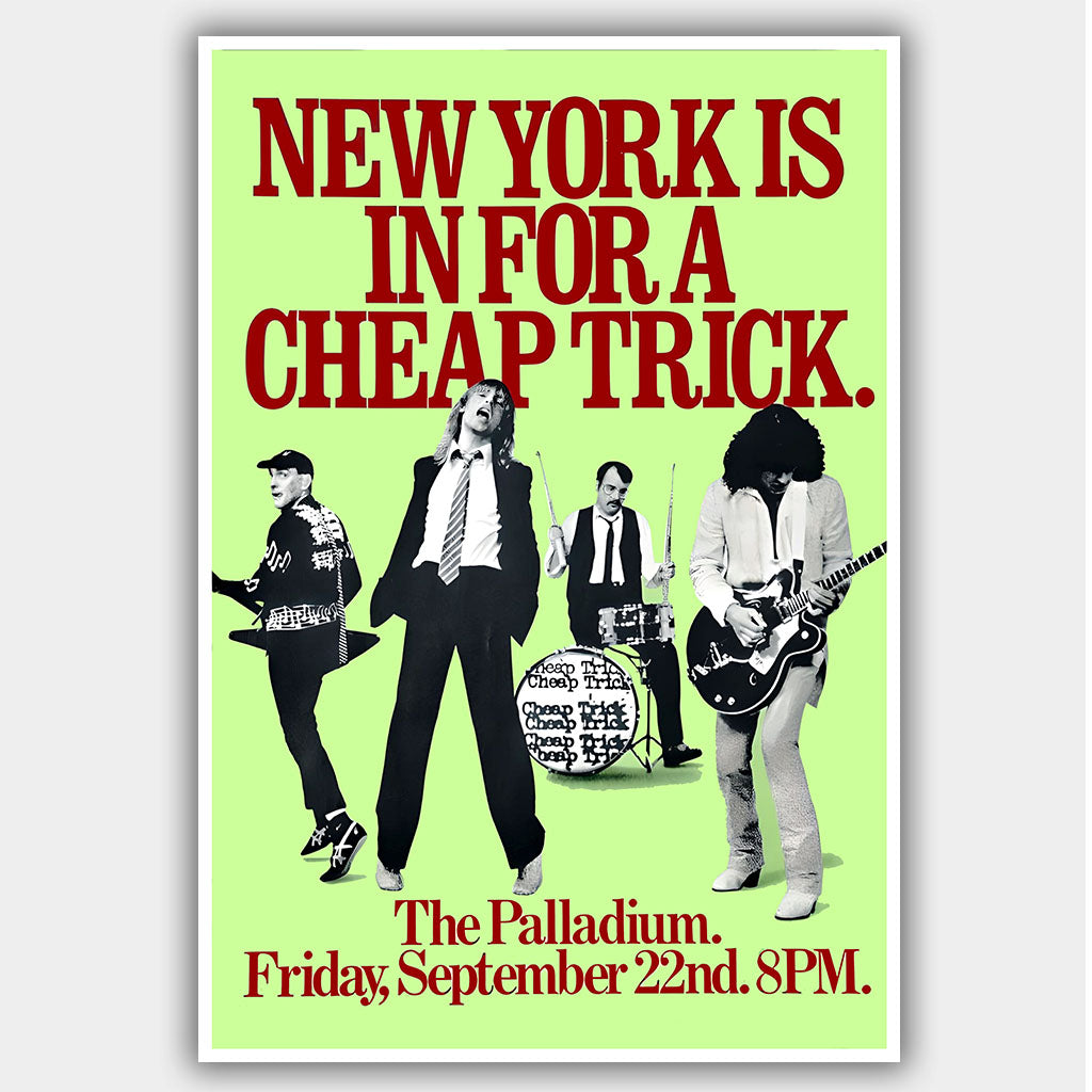 Cheap Trick (1978) - Concert Poster - 13 x 19 inches – PosterAlley