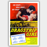 Dragstrip Girl (1957) - Movie Poster - 13 x 19 inches
