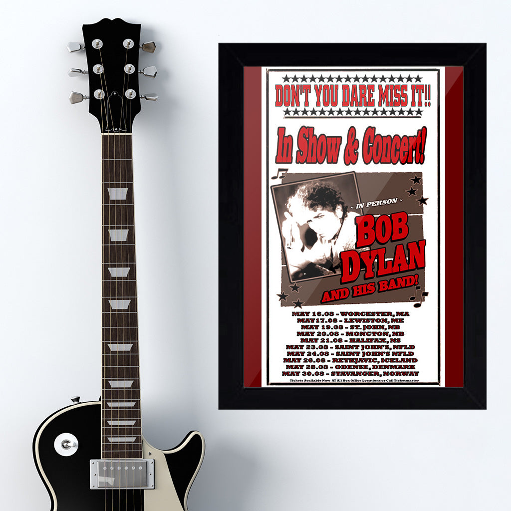 Bob Dylan (2008) - Concert Poster - 13 x 19 inches – PosterAlley