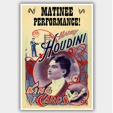 Harry Houdini (1926) - Advertising Poster - 13 x 19 inches