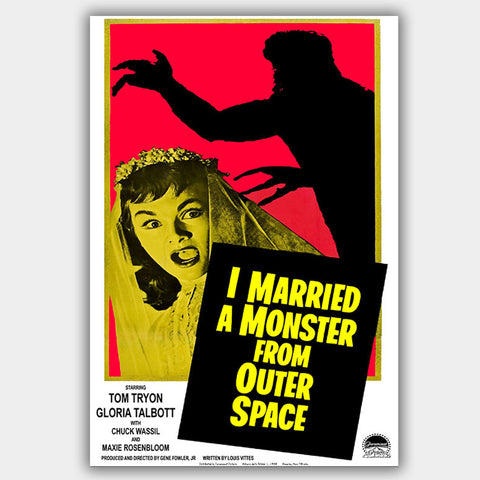 I Married A Monster From Outer Space (1958) - Movie Poster - 13 x 19 inches