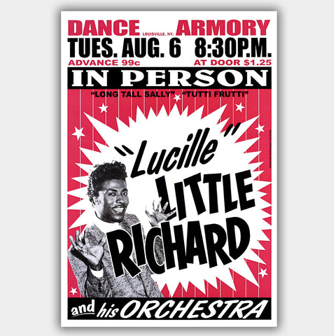 Little Richard (1963) - Concert Poster - 13 x 19 inches