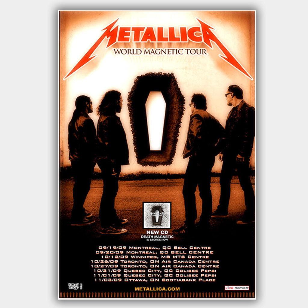 Metallica (2009) - Concert Poster - 13 x 19 inches – PosterAlley