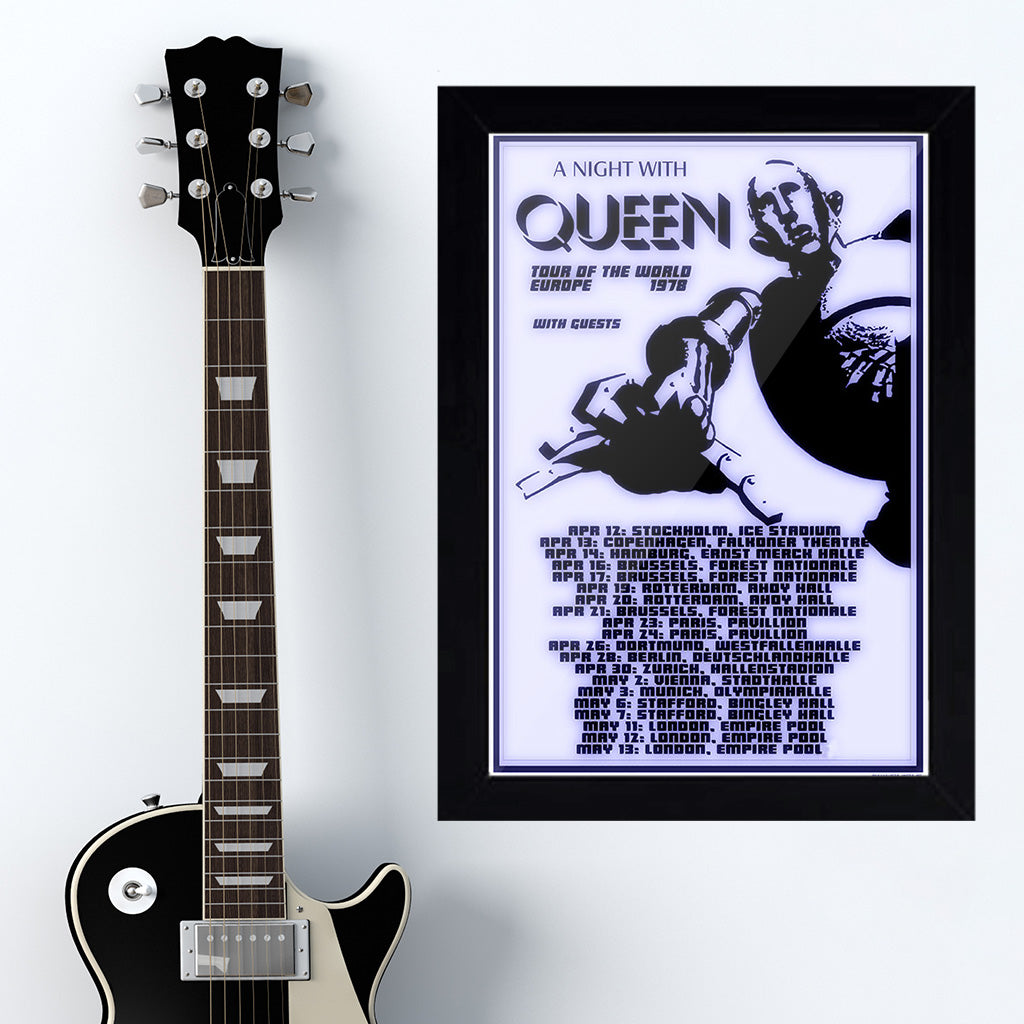Queen (1978) - Concert Poster - 13 x 19 inches – PosterAlley