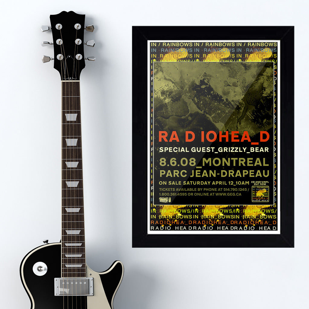 Radiohead with Grizzly Bear (2008) - Concert Poster - 13 x 19