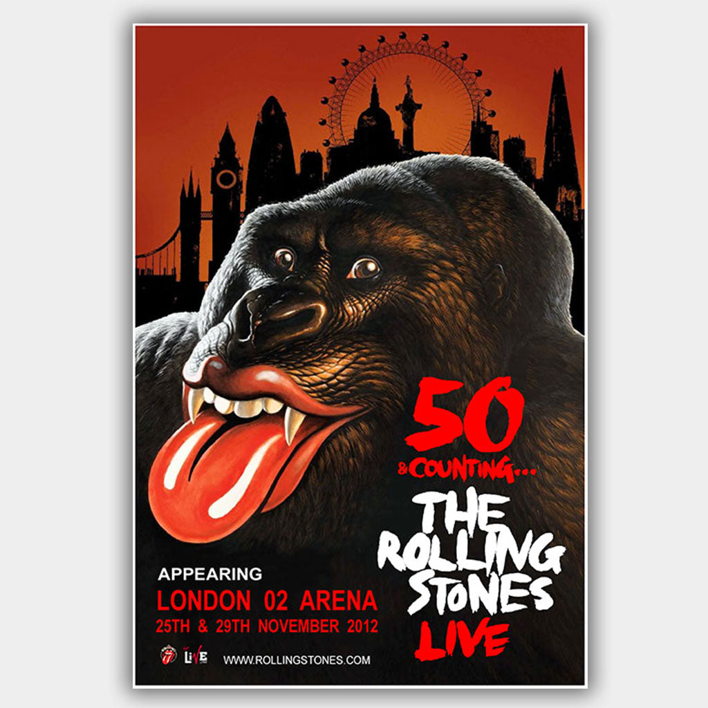 Rolling Stones (2012) - Concert Poster - 13 x 19 inches – PosterAlley