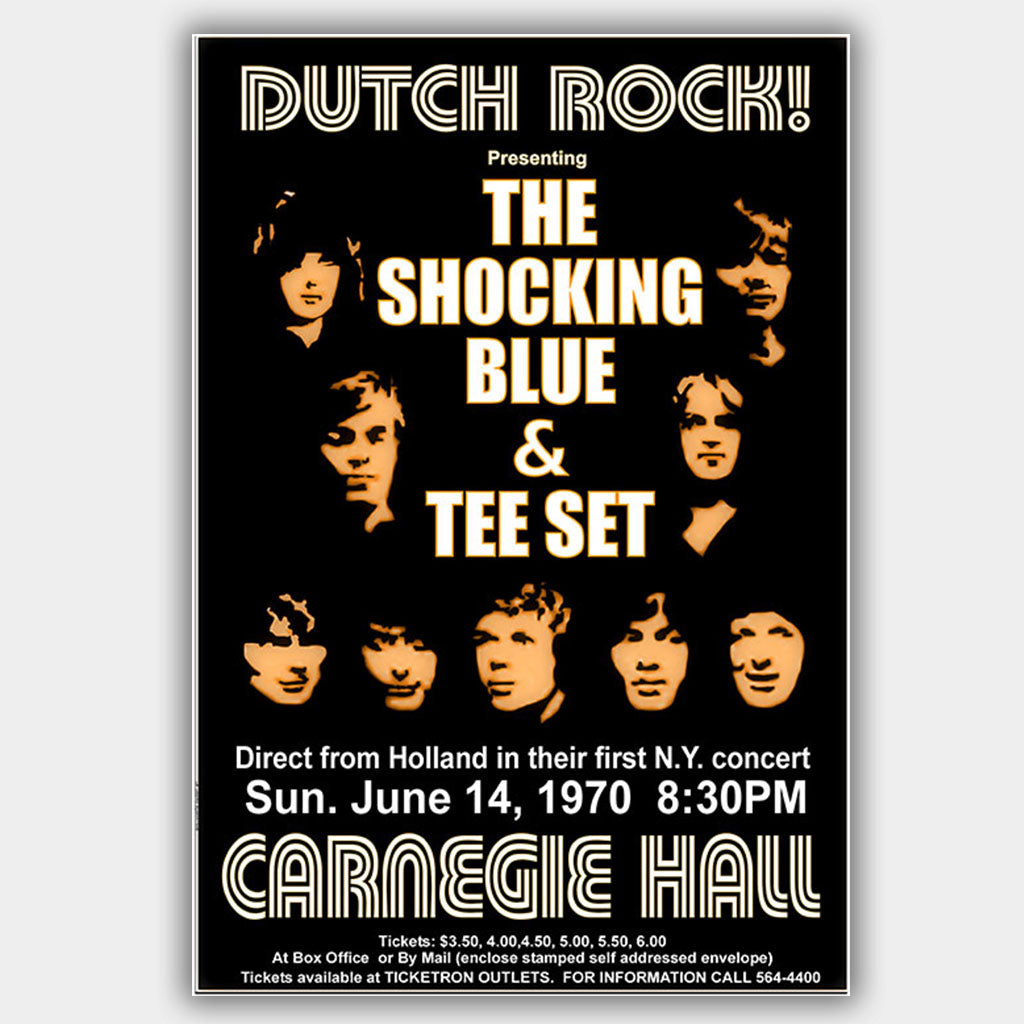Shocking Blue with The Tee Set (1970) - Concert Poster - 13 x 19