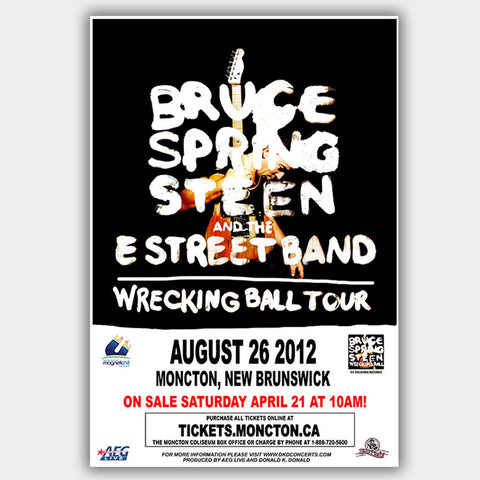 Bruce Springsteen (2012) - Concert Poster - 13 x 19 inches