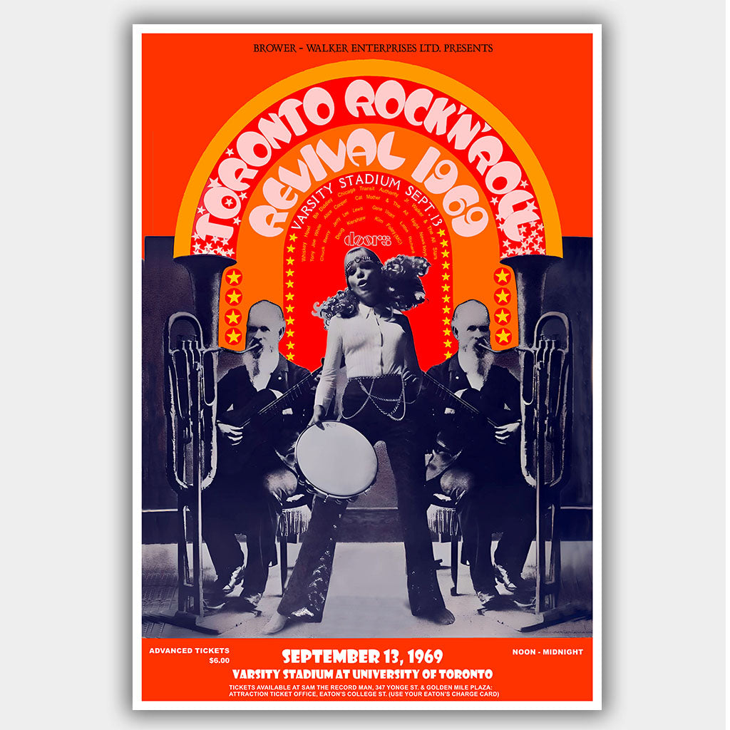 Toronto Rock 'n' Roll Revival (1969) - Concert Poster - 13 x 19