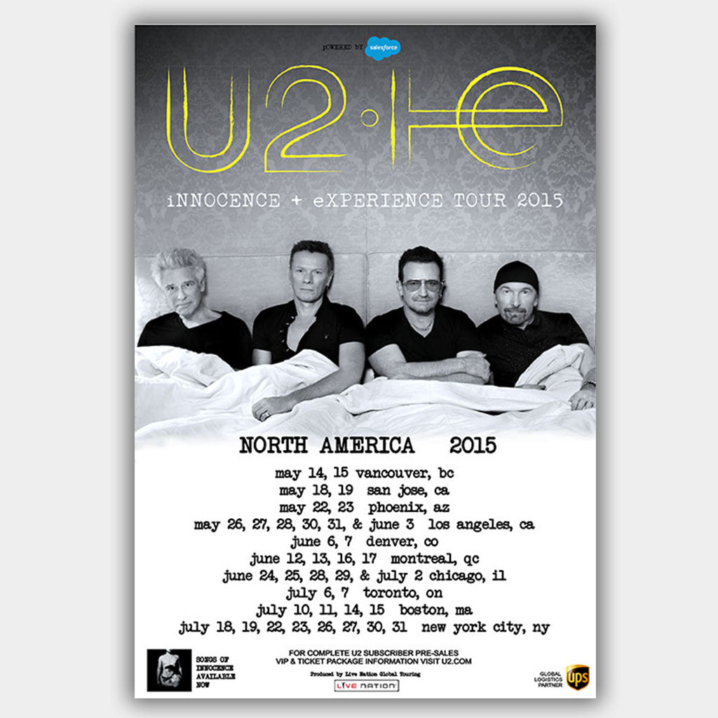U2 (2015) - Concert Poster - 13 x 19 inches – PosterAlley