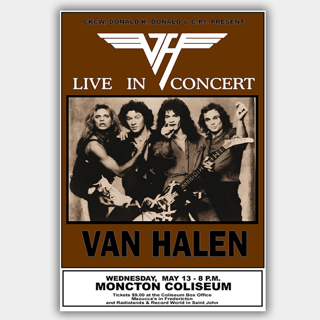Van Halen (1981) - Concert Poster - 13 x 19 inches – PosterAlley