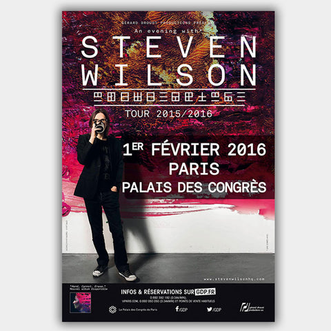 Steven Wilson (2016) - Concert Poster - 13 x 19 inches