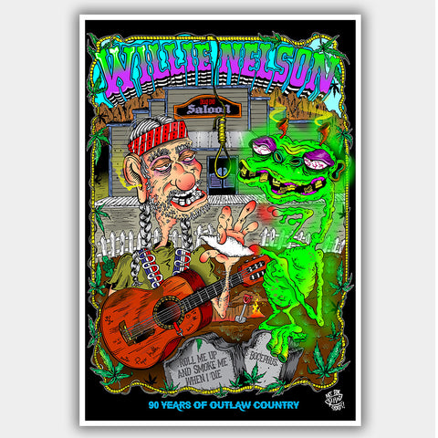 Willie Nelson (2023) - Concert Poster - 13 x 19 inches
