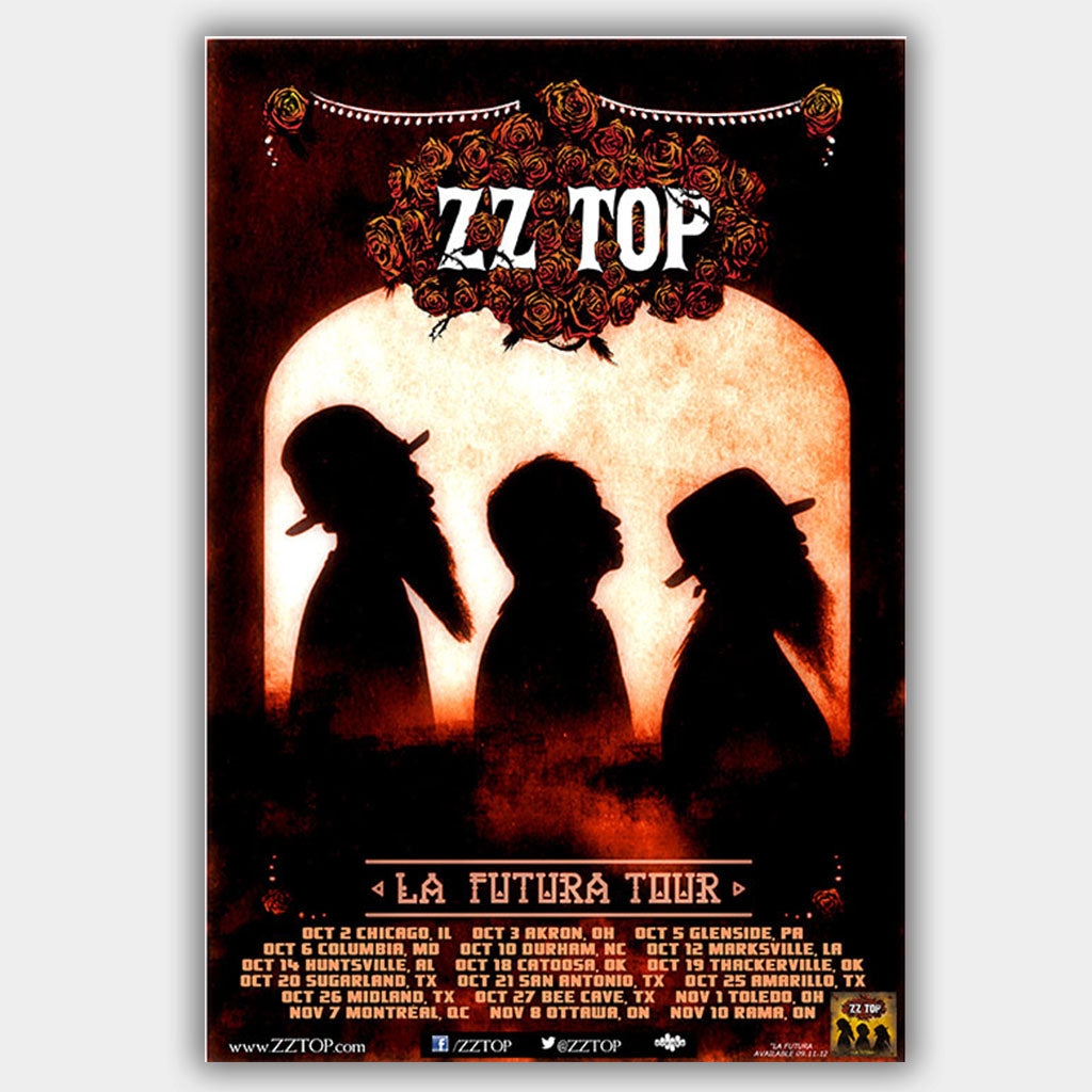 ZZ Top (2012) - Concert Poster - 13 x 19 inches – PosterAlley