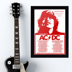 AC/DC (1977) - Concert Poster - 13 x 19 inches