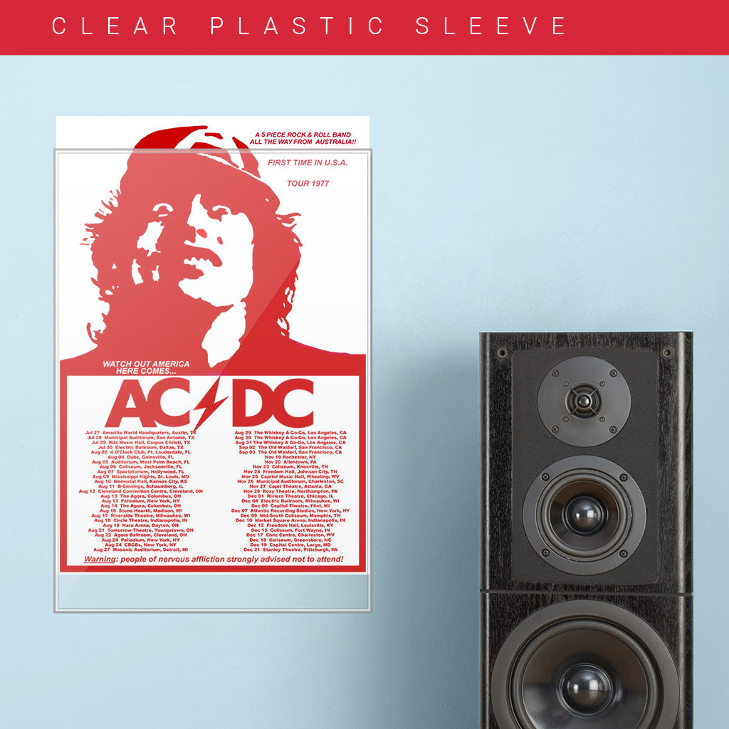 AC/DC (1977) - Concert Poster - 13 x 19 inches – PosterAlley