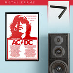 AC/DC (1977) - Concert Poster - 13 x 19 inches