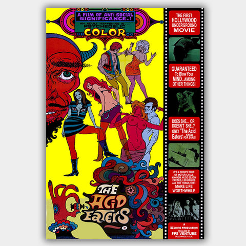 Acid Eaters (1968) - Movie Poster - 13 x 19 inches