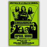 April Wine with Chilliwack (1972) - Concert Poster - 13 x 19 inches