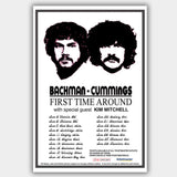 Bachman & Cummings with Kim Mitchell (2007) - Concert Poster - 13 x 19 inches