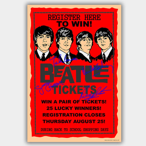 Beatles (1965) - Concert Poster - 13 x 19 inches