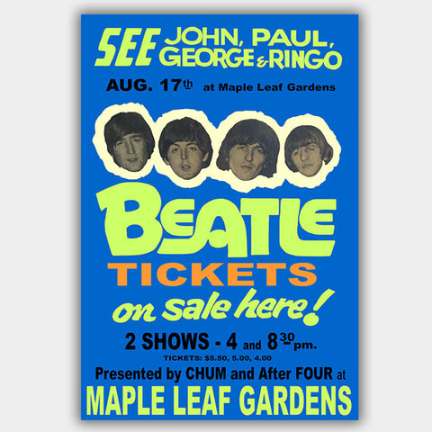 Beatles (1966) - Concert Poster - 13 x 19 inches