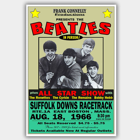 Beatles with Ronnettes (1966) - Concert Poster - 13 x 19 inches