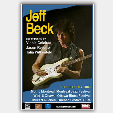 Jeff Beck (2009) - Concert Poster - 13 x 19 inches