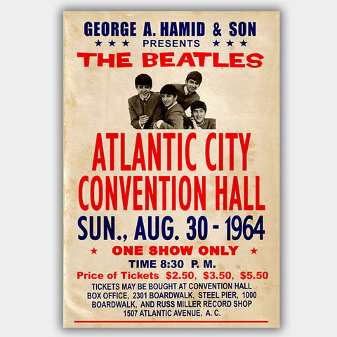 Beatles (1964) - Concert Poster - 13 x 19 inches