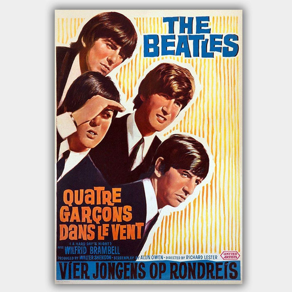 NJYXART The Beatles Poster Vintage Music Style 12x18inch