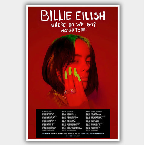 Billie Eilish (2019) - Concert Poster - 13 x 19 inches