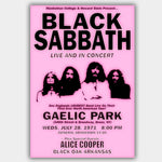Black Sabbath with Alice Cooper (1971) - Concert Poster - 13 x 19 inches