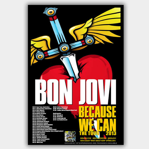 Bon Jovi (2013) - Concert Poster - 13 x 19 inches