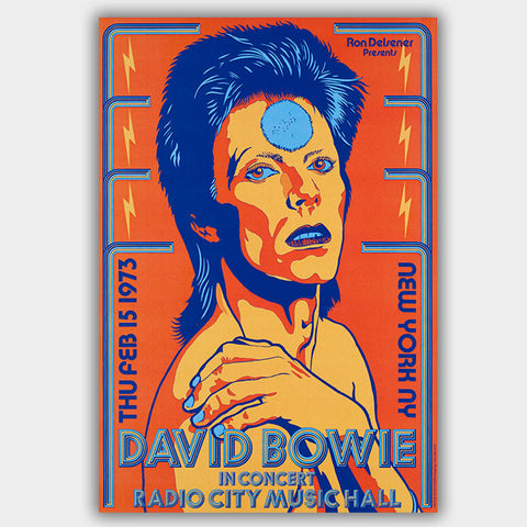 David Bowie (1973) - Concert Poster - 13 x 19 inches
