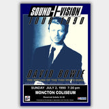 David Bowie with Michael Hodges (1990) - Concert Poster - 13 x 19 inches