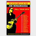 Joe Bonamassa (2018) - Concert Poster - 13 x 19 inches