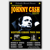 Johnny Cash with Hank Williams Jr (1964) - Concert Poster - 13 x 19 inches