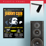 Johnny Cash with Hank Williams Jr (1964) - Concert Poster - 13 x 19 inches