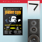 Johnny Cash with Hank Williams Jr (1964) - Concert Poster - 13 x 19 inches