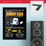 Johnny Cash with Hank Williams Jr (1964) - Concert Poster - 13 x 19 inches