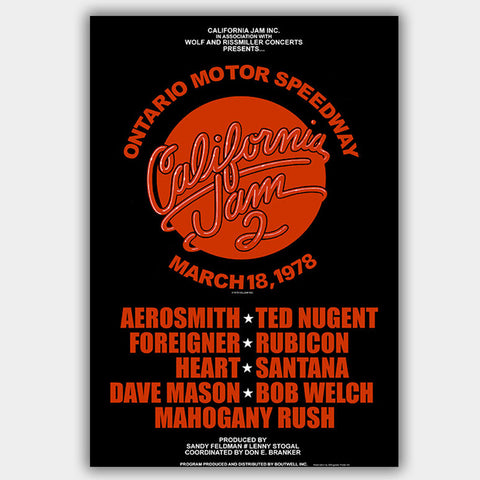 California Jam (1978) - Concert Poster - 13 x 19 inches