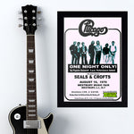 Chicago with Seals And Crofts (1970) - Concert Poster - 13 x 19 inches