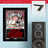 Eric Clapton with Jeff Beck (2010) - Concert Poster - 13 x 19 inches