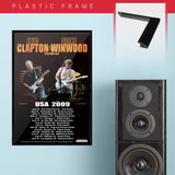 Eric Clapton with Steve Winwood (2009) - Concert Poster - 13 x 19 inches