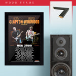 Eric Clapton with Steve Winwood (2009) - Concert Poster - 13 x 19 inches